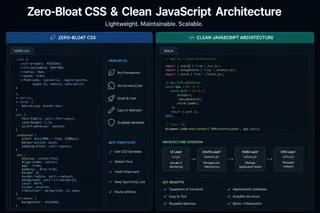 Zero-Bloat CSS & Clean JavaScript Architecture